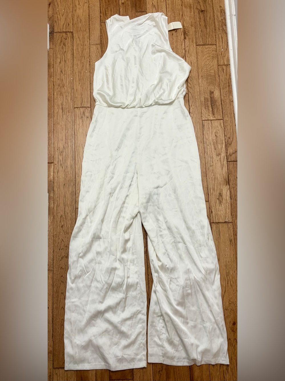 Abercrombie Elegant White Wide-Leg Jumpsuit